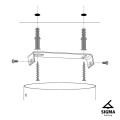 AQUA 3 lampa wisząca złoty beż
