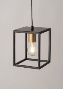 VIGO 1 czarny/złoty lampa wisząca
