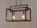 VIGO 2 czarny/złoty lampa wisząca
