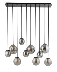 Lampa wisząca Tulia 10 długi szary