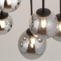 Lampa wisząca Tulia 10 długi szary