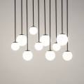 Lampa wisząca Tulia 10 długi biały