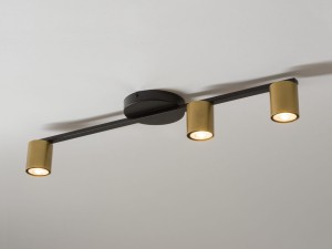 SKY 3  czarno złoty plafon/spot