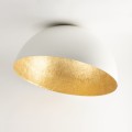 Sfera 70 plafon biały/złoty