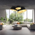 Sfera 50 plafon czarny/złoty