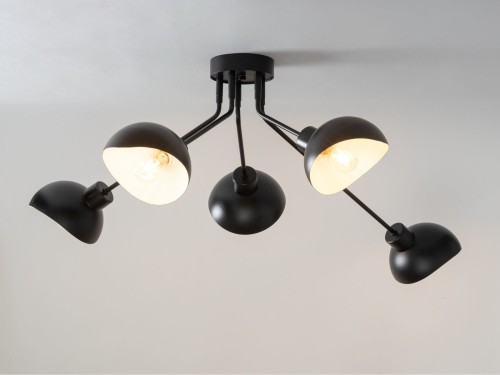 Lampa sufitowa na wysięgniku ROY 5 czarny