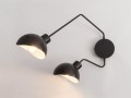 ROY kinkiet ścienny 2 czarny biały