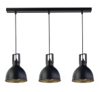 MARS 3 lampa wisząca prosty czarny/złoty