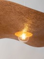 Lampa wisząca kompozytowa Kapello L biały/miedź 76cm