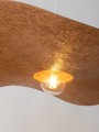 Lampa wisząca kompozytowa Kapello M biały/miedź 55cm