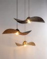 Lampa wisząca kompozytowa Kapello M biały/miedź 55cm