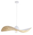 Lampa wisząca kompozytowa Kapello L biały/złoty 76cm