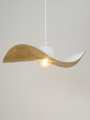 Lampa wisząca kompozytowa Kapello M biały/złoty 55cm