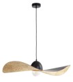 Lampa wisząca kompozytowa Kapello L czarny/złoty 76cm