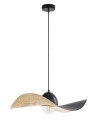 Lampa wisząca kompozytowa Kapello M czarny/złoty 55cm