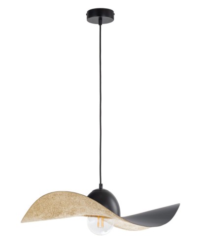 Lampa wisząca kompozytowa Kapello M czarny/złoty 55cm