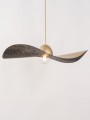 Lampa wisząca kompozytowa Kapello L złoty/czarny nakrapiany 76cm