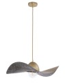 Lampa wisząca kompozytowa Kapello M złoty/czarny nakrapiany 55cm