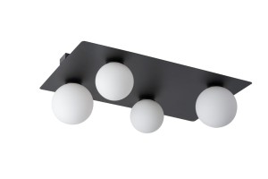 ARGON 4 prostokąt czarny plafon