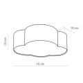 CLOUD BLUE LAMPA SUFITOWA 4