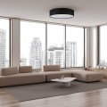 RONDO BLACK LAMPA SUFITOWA 4  600