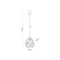 Lampa wisząca 1-punktowa GALAXY czarny/miedziany 