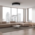 RONDO BLACK LAMPA SUFITOWA 6  780