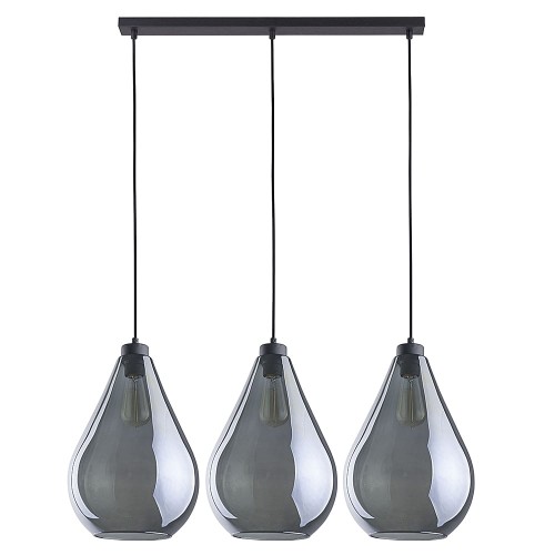 FUENTE LAMPA WISZĄCA 3 PŁ CZARNA LISTWA