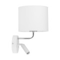 RICHI WHITE /SILVER KINKIET 2 E27 + G9