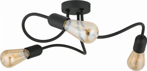 WAVE BLACK LAMPA SUFITOWA 3  E27