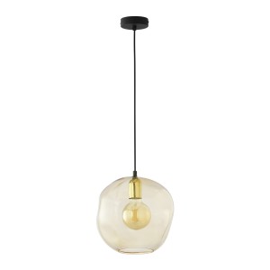 Lampa wisząca 1-punktowa SOL AMBER złoty/bursztynowy