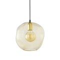 Lampa wisząca 1-punktowa SOL AMBER złoty/bursztynowy