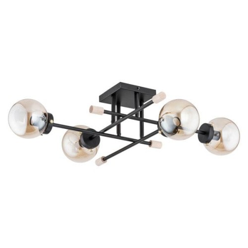 Lampa sufitowa 4-punktowa TRANSFER czarny