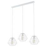 Lampa wisząca 3-punktowa nowoczesna/loftowa DIAMOND NEW WHITE PL LISTWA