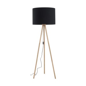 TOKYO BLACK LAMPA PODŁOGOWA 1  SOSNA POSTARZANA