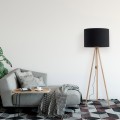 TOKYO BLACK LAMPA PODŁOGOWA 1  SOSNA POSTARZANA