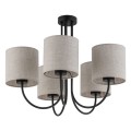 Lampa sufitowa z abażurami 5-punktowa TORENS NATURE/beżowy