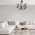Lampa sufitowa z abażurami 5-punktowa TORENS NATURE/beżowy