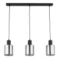 Lampa wisząca 3-punktowa nowoczesna SIERRA BLACK/GRAFIT LISTWA
