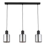 Lampa wisząca 3-punktowa nowoczesna SIERRA BLACK/GRAFIT LISTWA