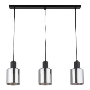 Lampa wisząca 3-punktowa nowoczesna SIERRA BLACK/GRAFIT LISTWA