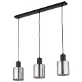 Lampa wisząca 3-punktowa nowoczesna SIERRA BLACK/GRAFIT LISTWA
