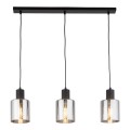 Lampa wisząca 3-punktowa nowoczesna SIERRA BLACK/GRAFIT LISTWA