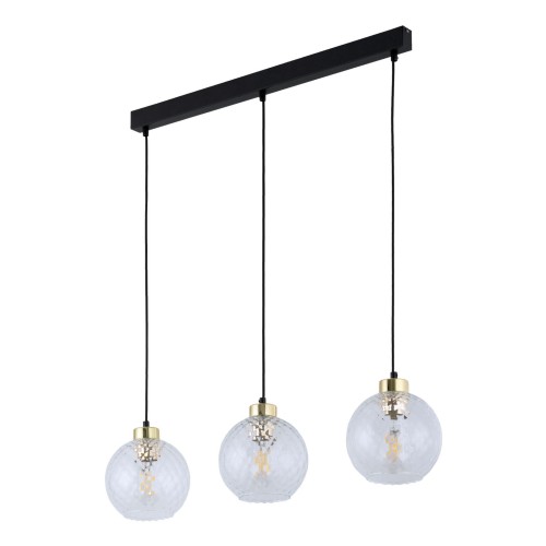 DEVON LAMPA WISZĄCA 3  LISTWA TRANSPARENT