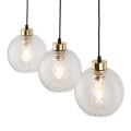 DEVON LAMPA WISZĄCA 3  LISTWA TRANSPARENT