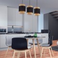 Lampa wisząca 3-punktowa BOHO NEW BLACK LISTWA 