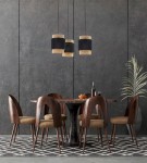 BOHO NEW BLACK LAMPA WISZĄCA 3