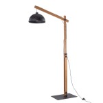 Lampa podłogowa 1-punktowa OSLO czarny/orzech