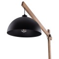Lampa podłogowa 1-punktowa OSLO czarny/orzech