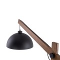 Lampa podłogowa 1-punktowa OSLO czarny/orzech